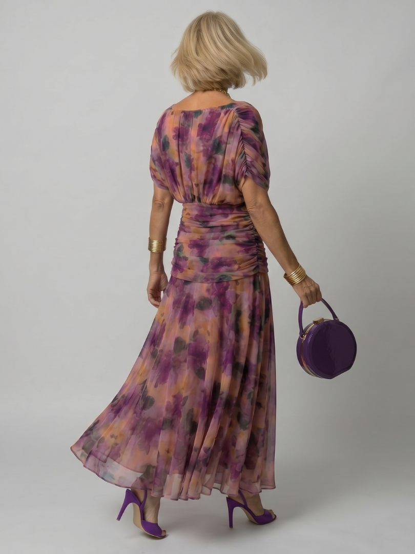 Off-shoulder maxikjole til damer