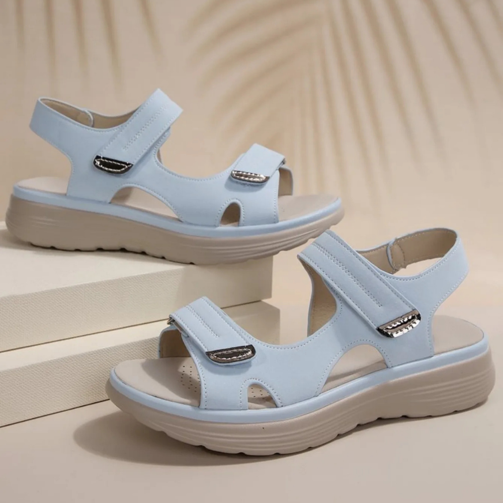 Ortopædiske damesandaler – justerbare remme, anatomisk støtte, elegant design