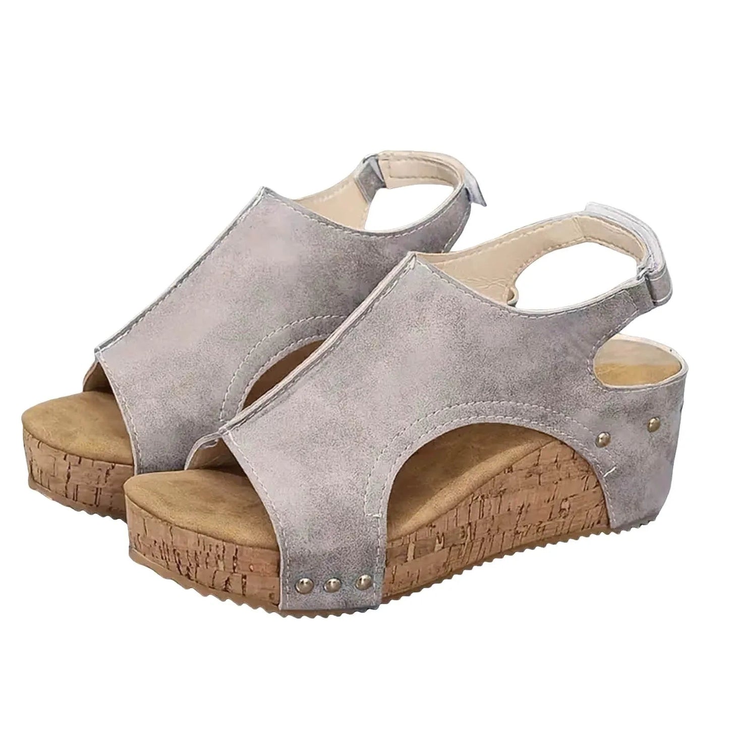 Ortopædiske peep toe-sandaler til damer