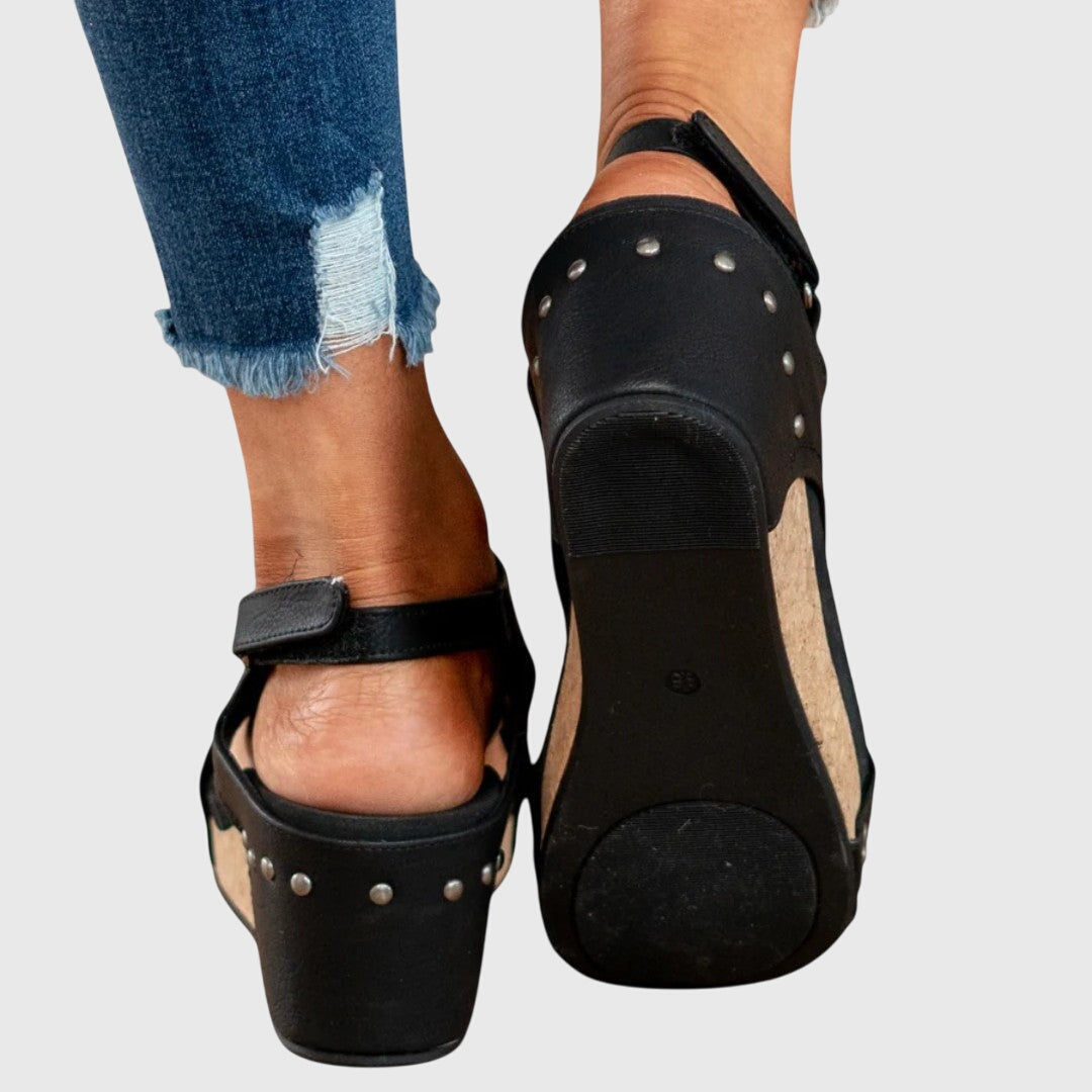 Ortopædiske peep toe-sandaler til damer