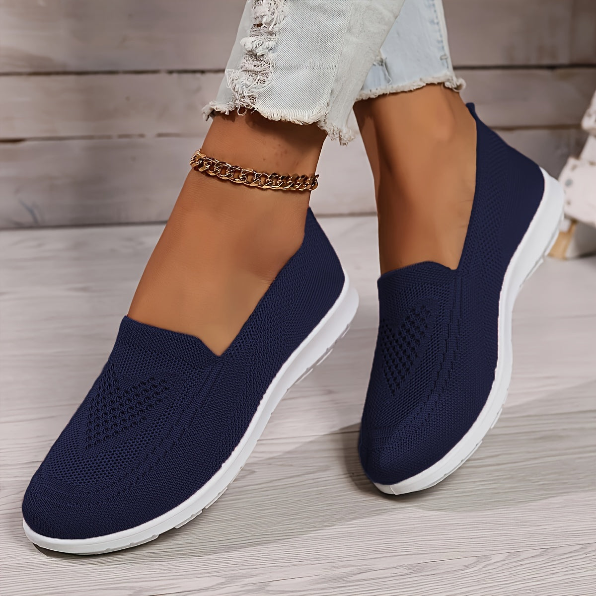 Ortopædiske slip-on sko til damer - Sort
