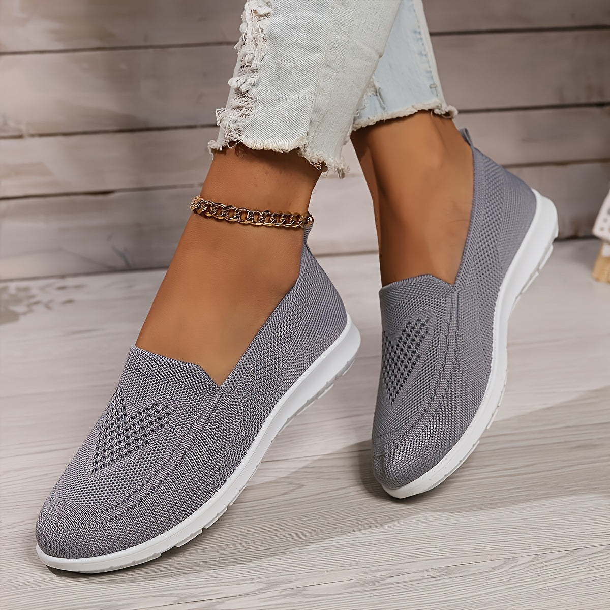 Ortopædiske slip-on sko til damer - Sort