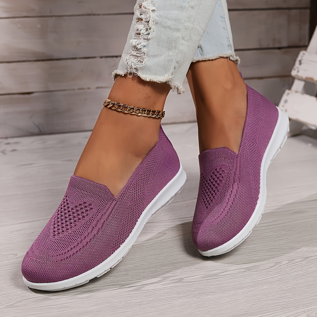 Ortopædiske slip-on sko til damer - Sort