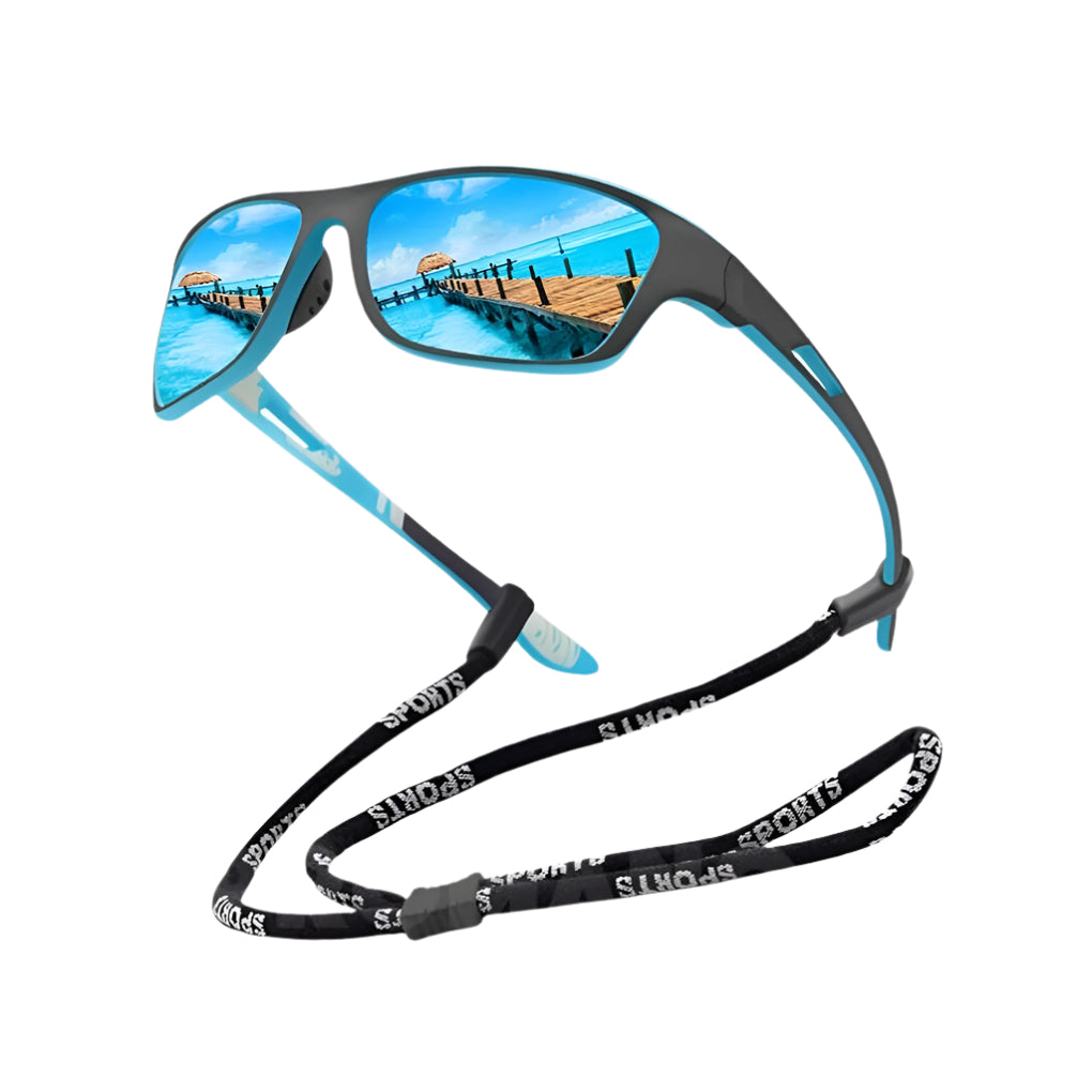 Outdoor sportssolbriller - Polariserede glas med strop