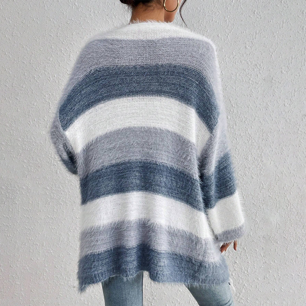 Oversized åben cardigan til kvinder