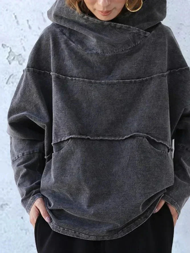 Oversized hættetrøje til damer