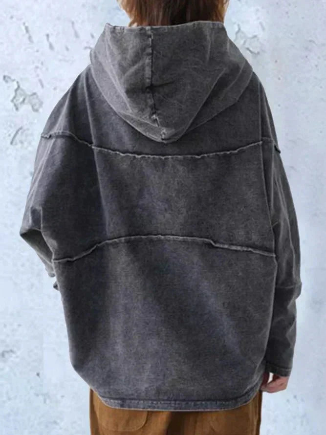 Oversized hættetrøje til damer