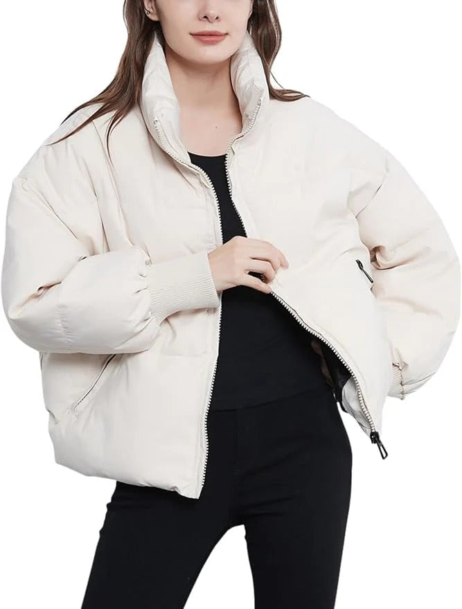 Oversized pufferjakke til damer