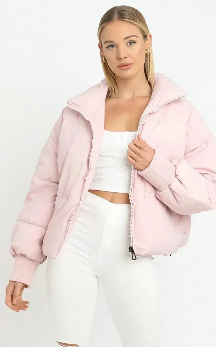 Oversized pufferjakke til damer