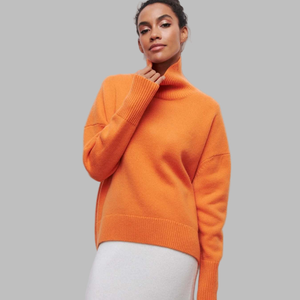 Oversized rullekravestrik til damer