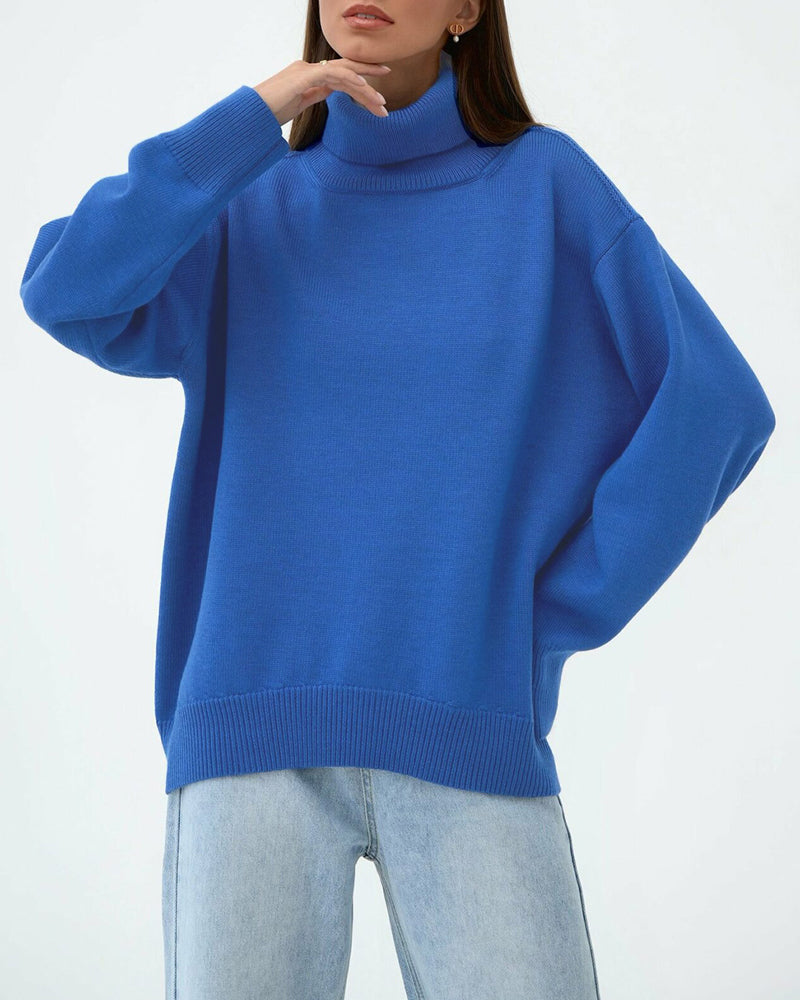 Oversized rullekravestrik til damer