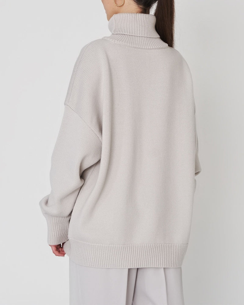 Oversized rullekravestrik til damer