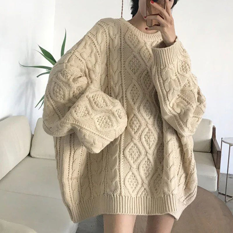 Oversized striktrøje