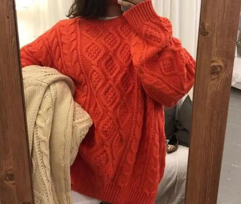 Oversized striktrøje