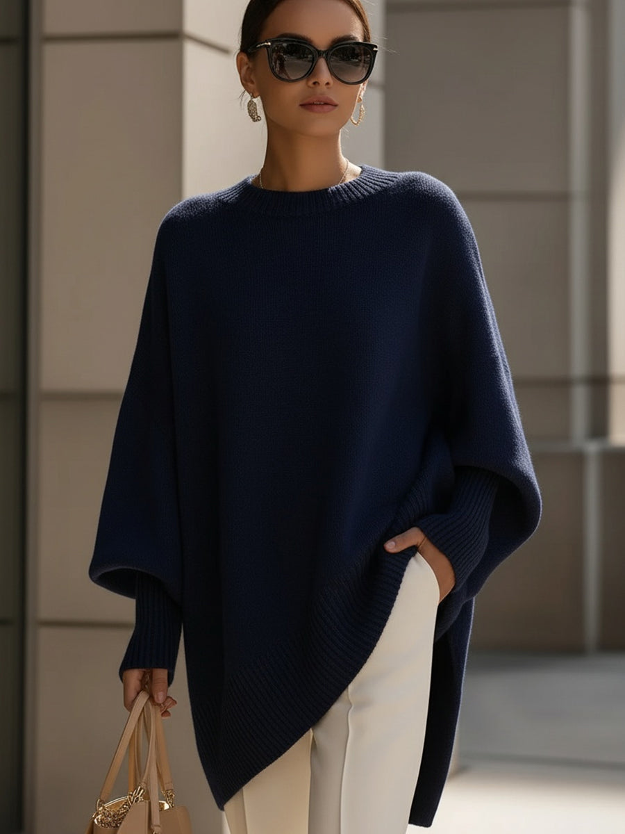 Oversized sweater med flagermusærmer til damer