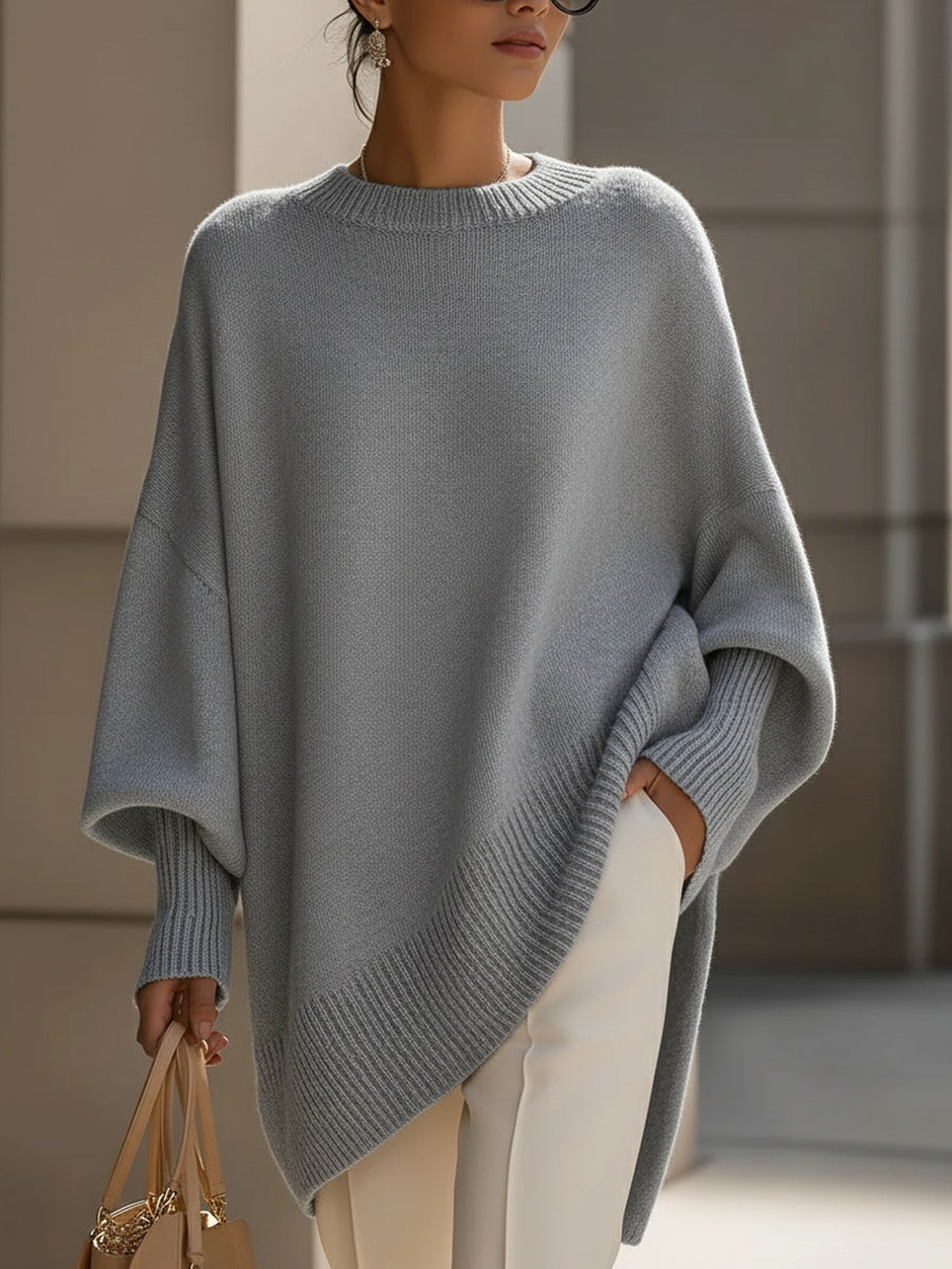 Oversized sweater med flagermusærmer til damer