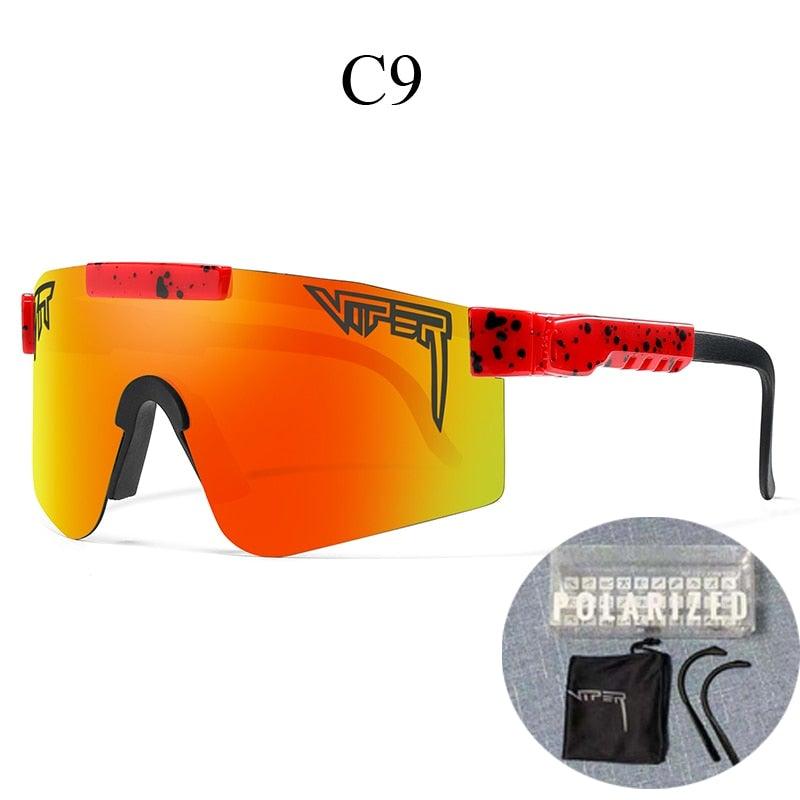 Performance shield-sportsolbriller med UV-beskyttelse