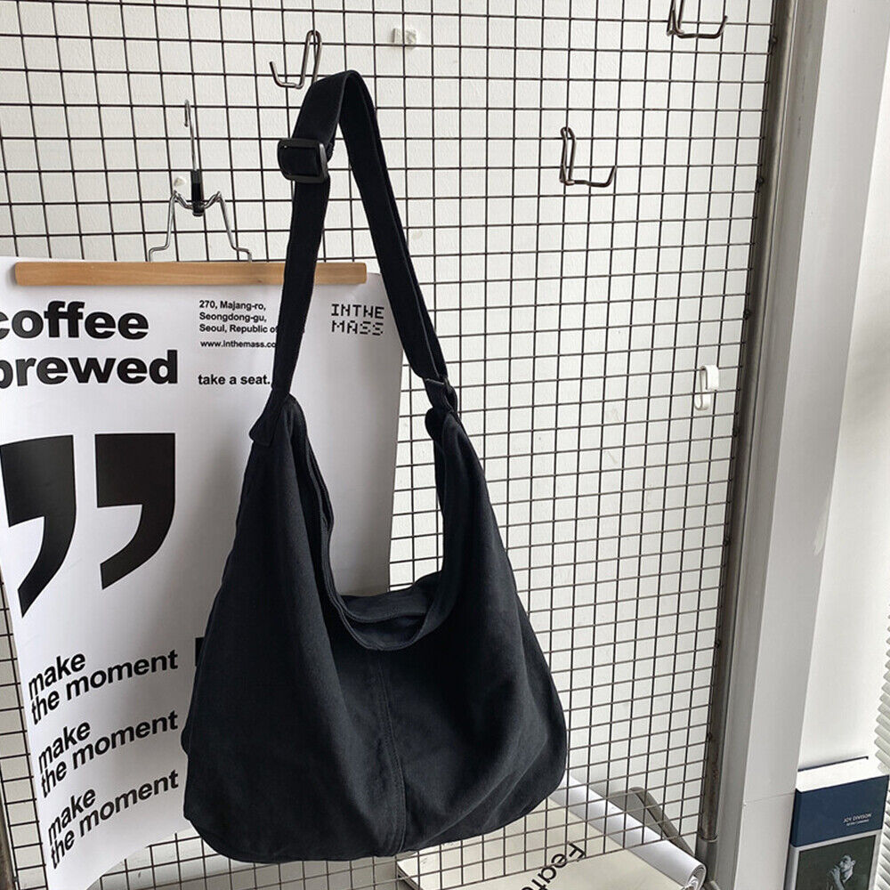 Praktisk taske i slidstærkt lærredsmateriale
