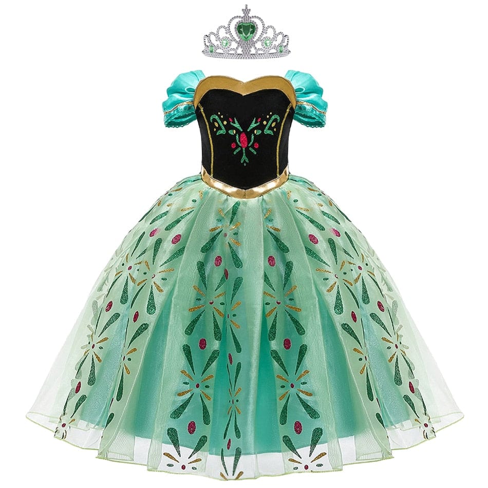 Prinsesse Anna Frost-kostume til piger