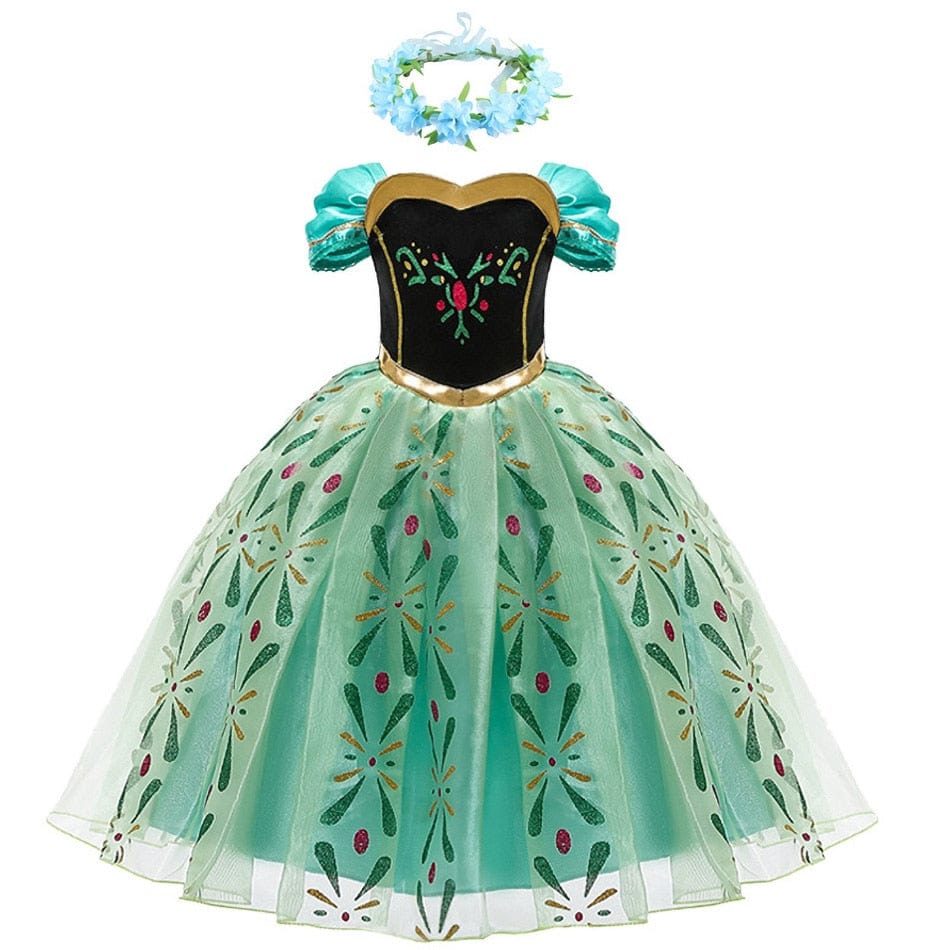 Prinsesse Anna Frost-kostume til piger