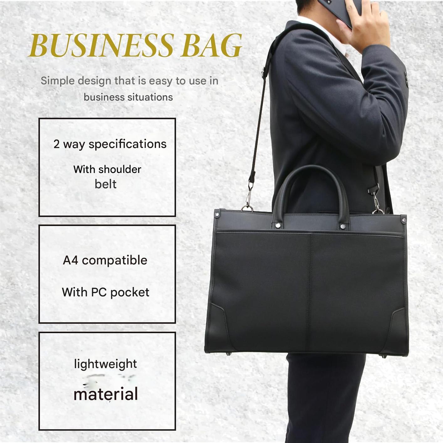 Professionel 2-vejs business-aktetaske med organiseret opbevaring