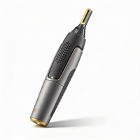 Professionel ultratynd præcisionstrimmer | Blade i titanium og rustfrit stål | Integreret LED-lys | Mikro-oscillationsteknologi | Til næse, ører og konturer