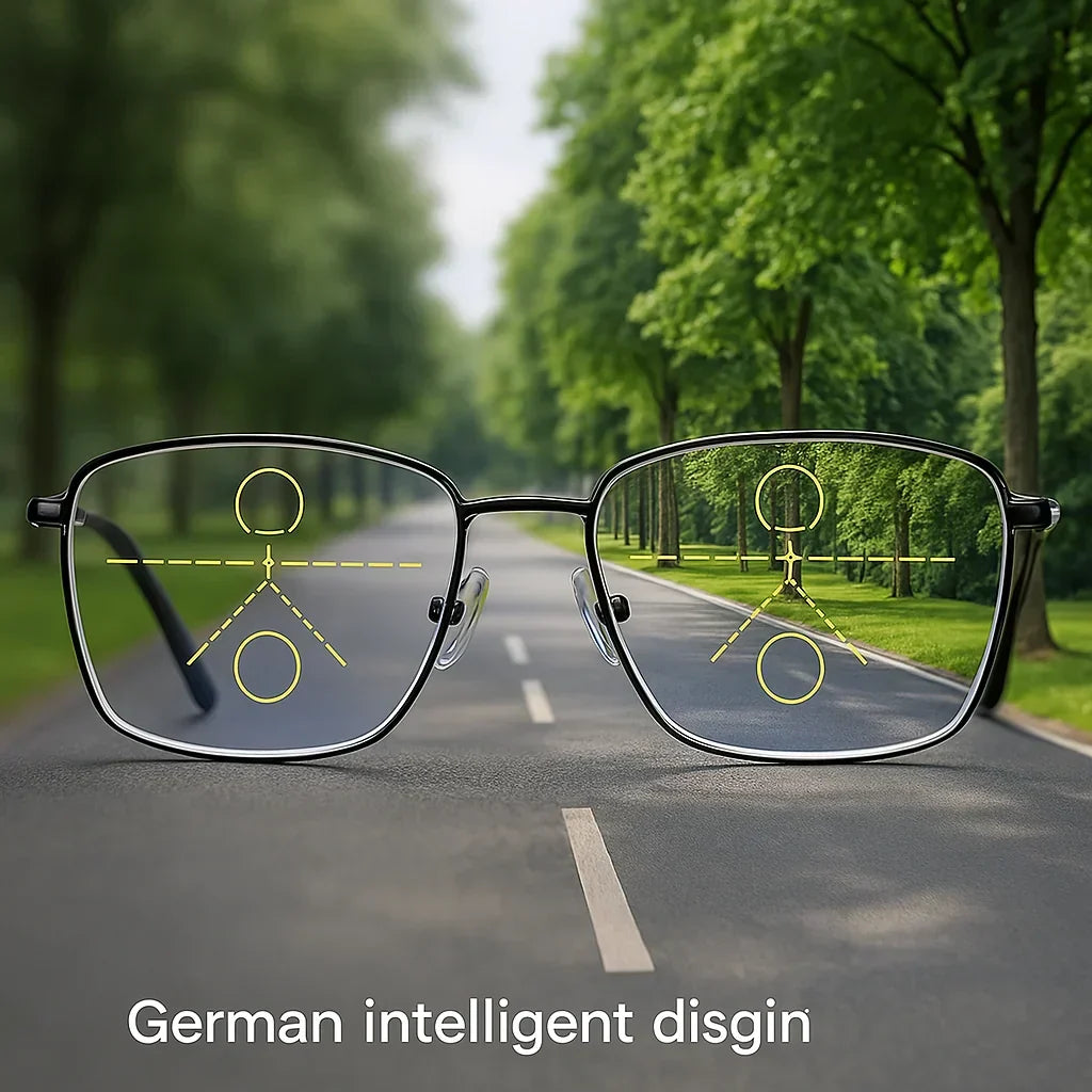 Progressive multifokale briller for et klart syn - Tysk intelligent design til hverdagsbrug