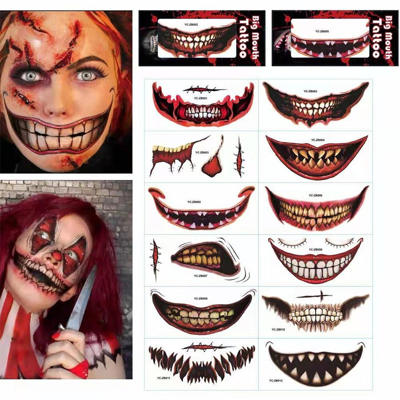 Realistiske halloween-horrortatoveringer - Fuldend din halloween-makeup!