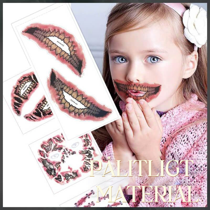 Realistiske halloween-horrortatoveringer - Fuldend din halloween-makeup!