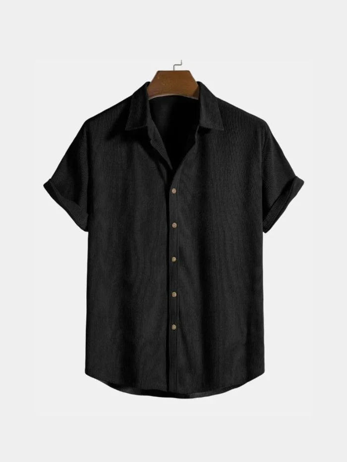 Relaxed fit button-down-skjorte til mænd