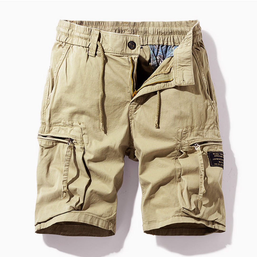 Relaxed fit cargoshorts til mænd