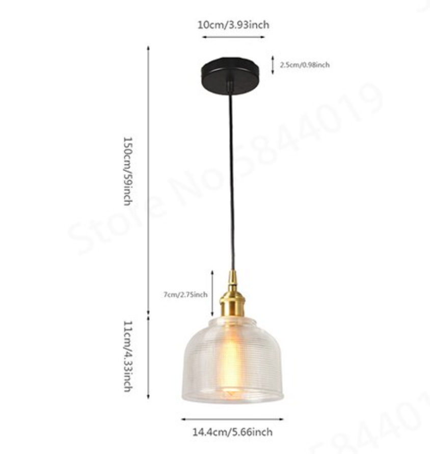 Retro glaspendel | Europæisk vintagedesign