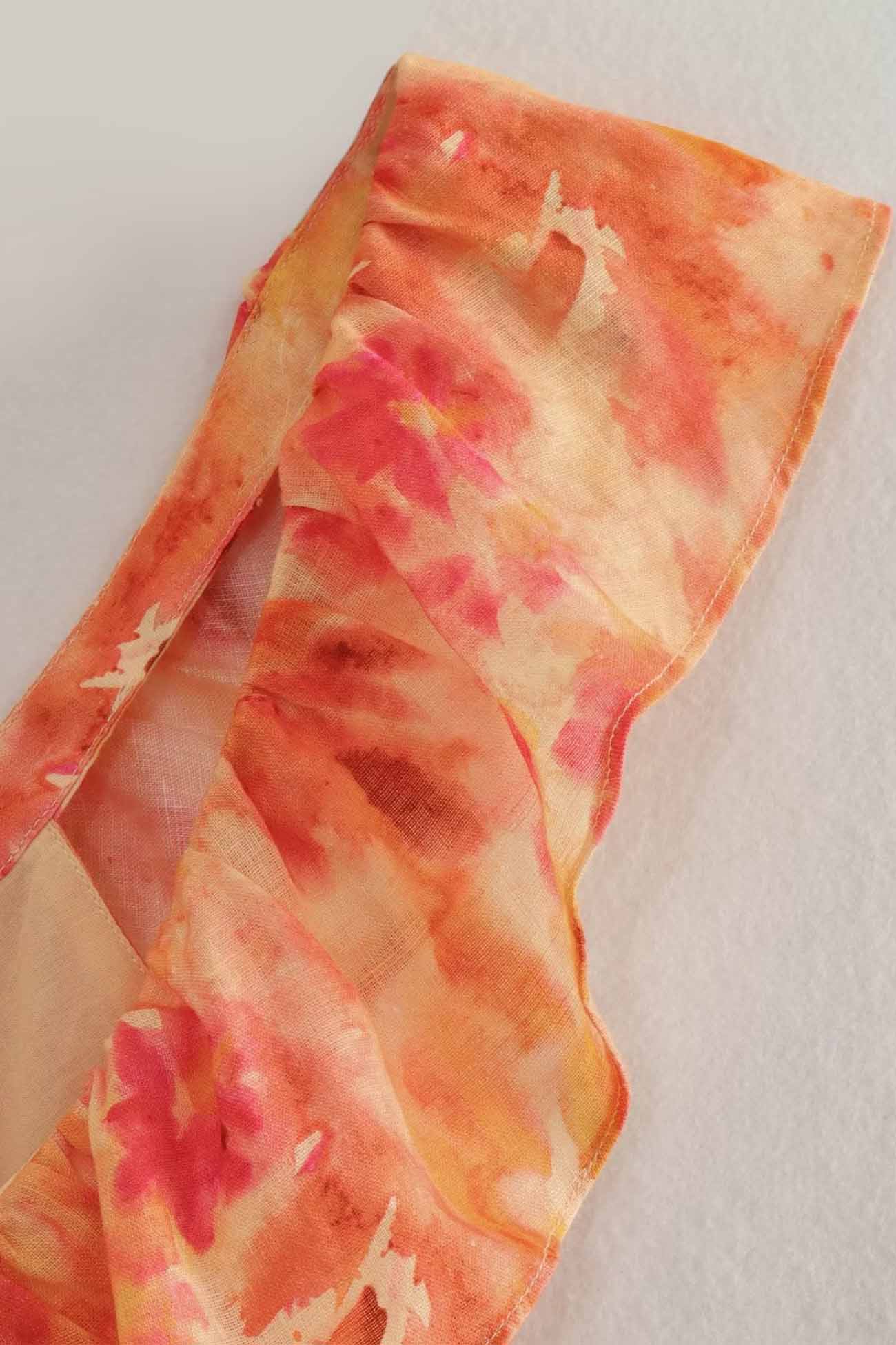 Ærmeløs, blomstret maxikjole til damer