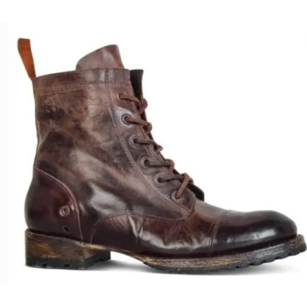 Robuste herresnørestøvler i vintagestil