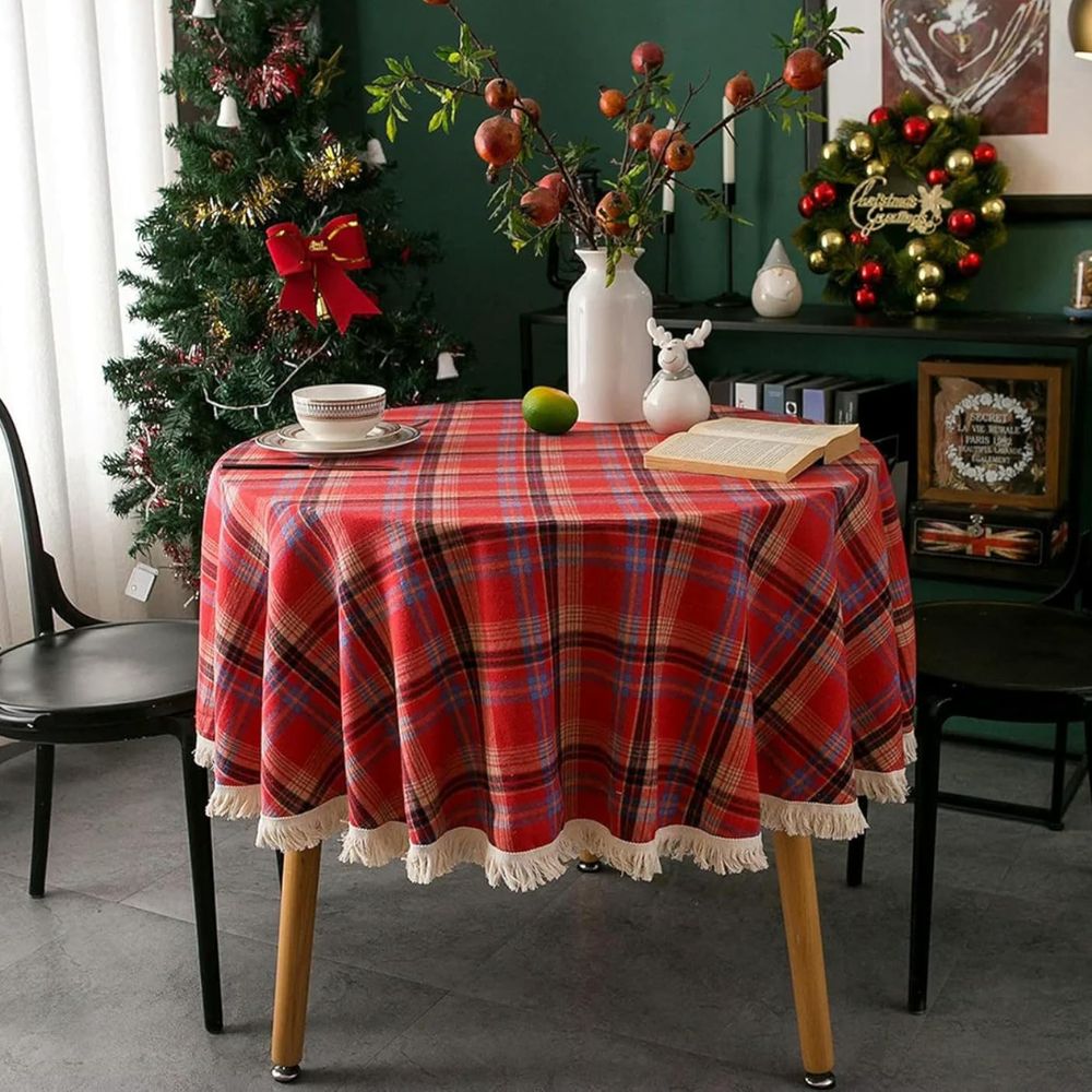 Rund vintage ternet juledug