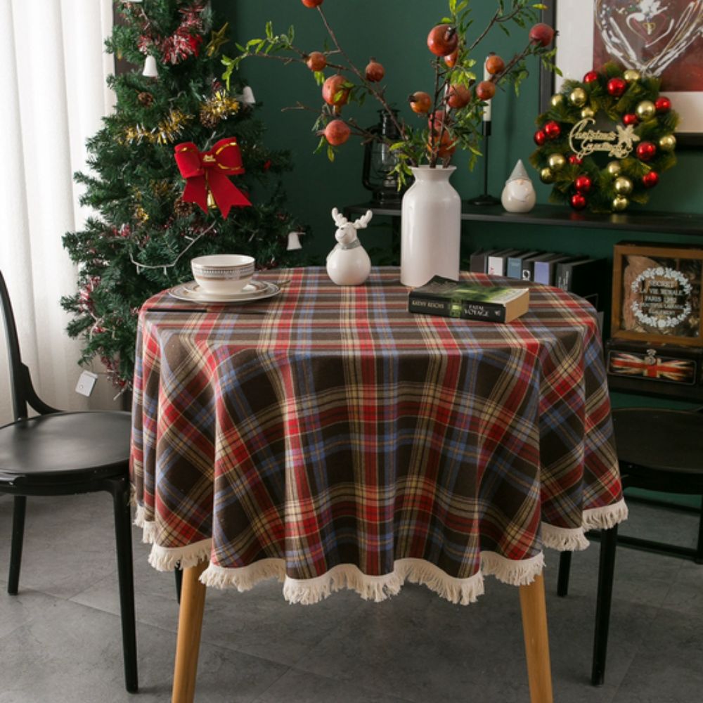 Rund vintage ternet juledug
