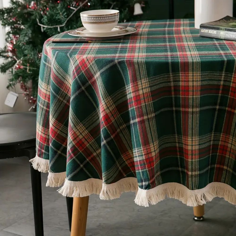 Rund vintage ternet juledug