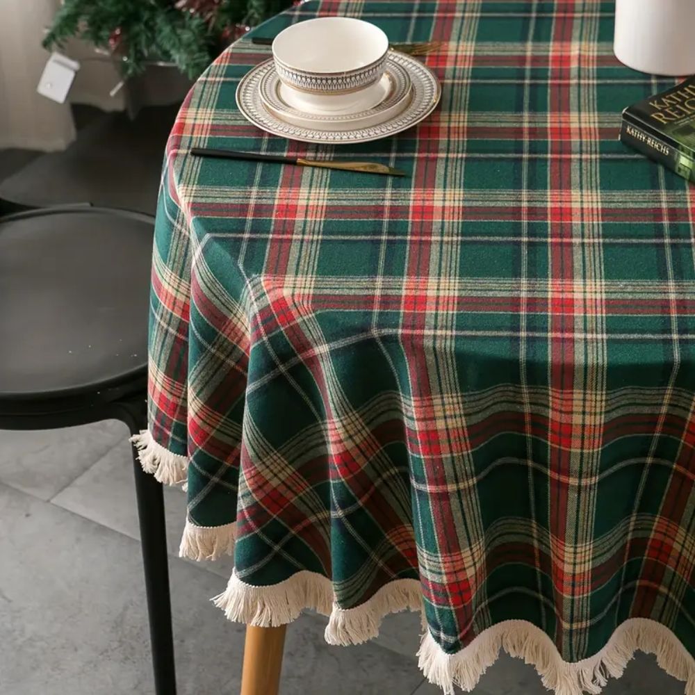 Rund vintage ternet juledug