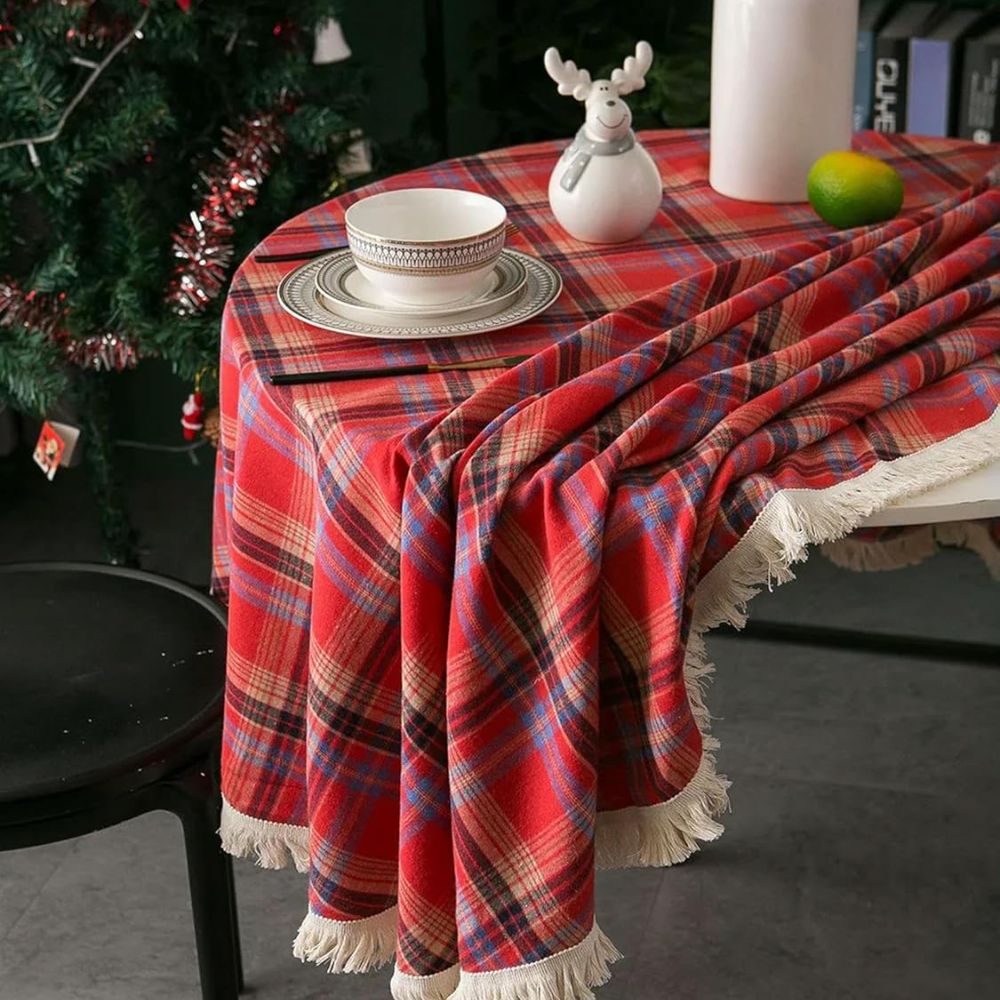 Rund vintage ternet juledug
