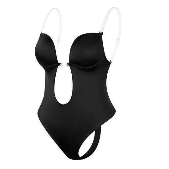 Rygløs bodysuit med dyb udskæring til damer