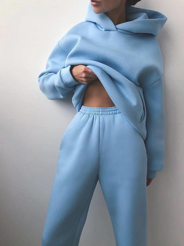 Sæt med hættetrøje og joggingbukser til kvinder - Oversized