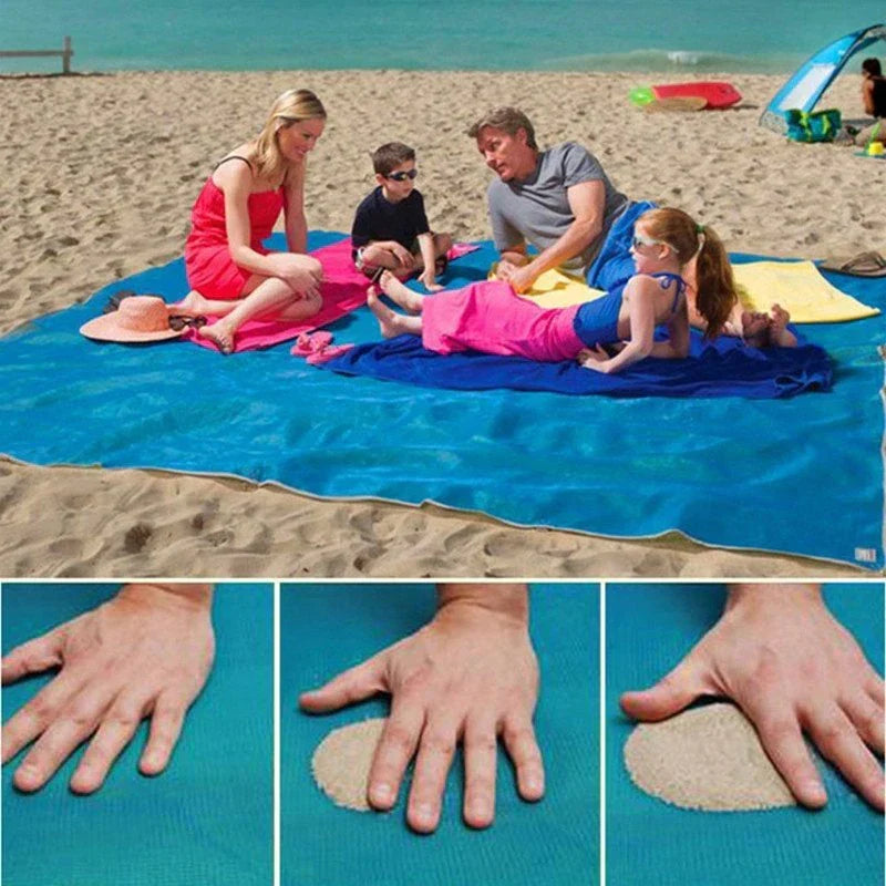 Sandafvisende strandtæppe | Let og hurtigtørrende