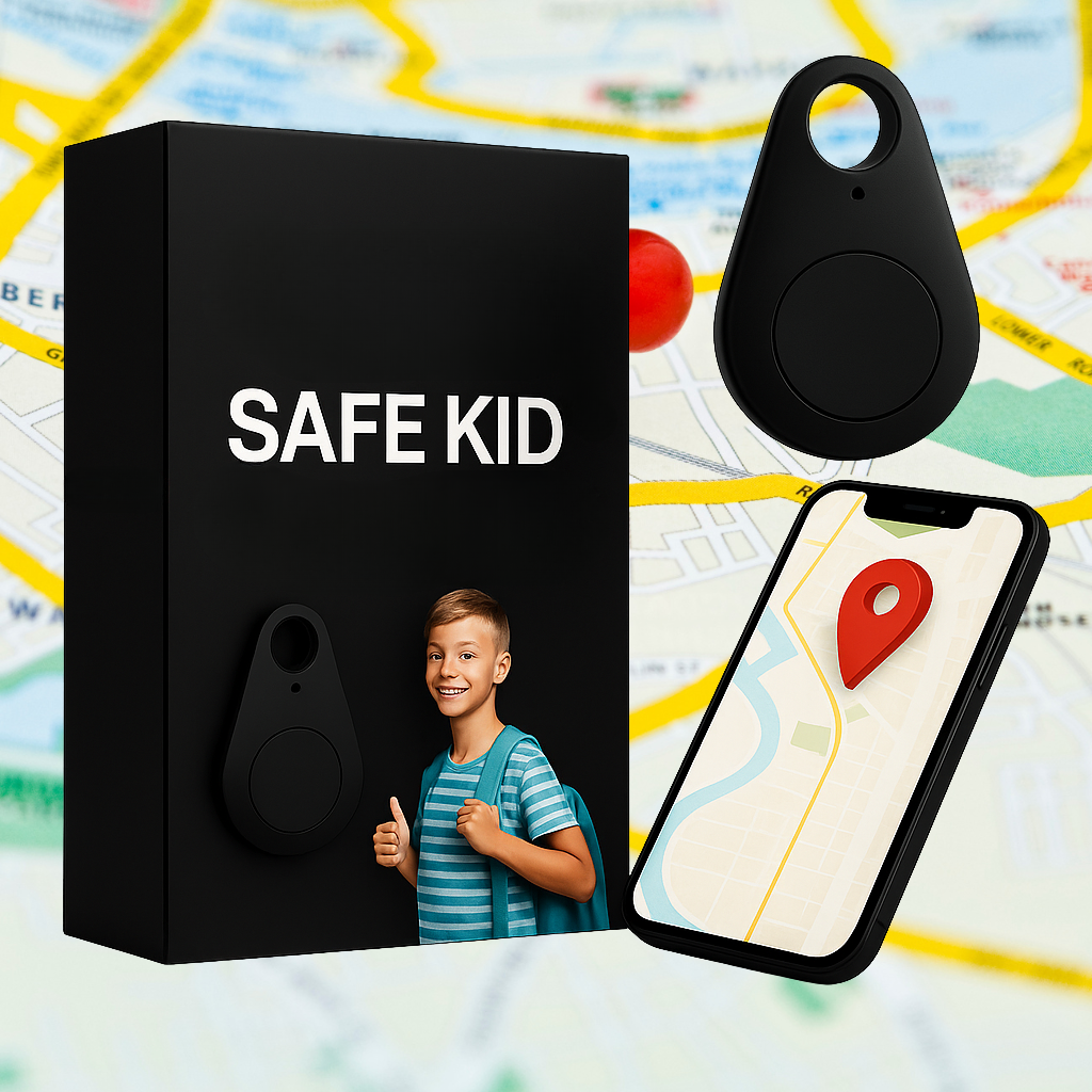 Sikker GPS-tracker til børn: Live-placering og SOS-alarm