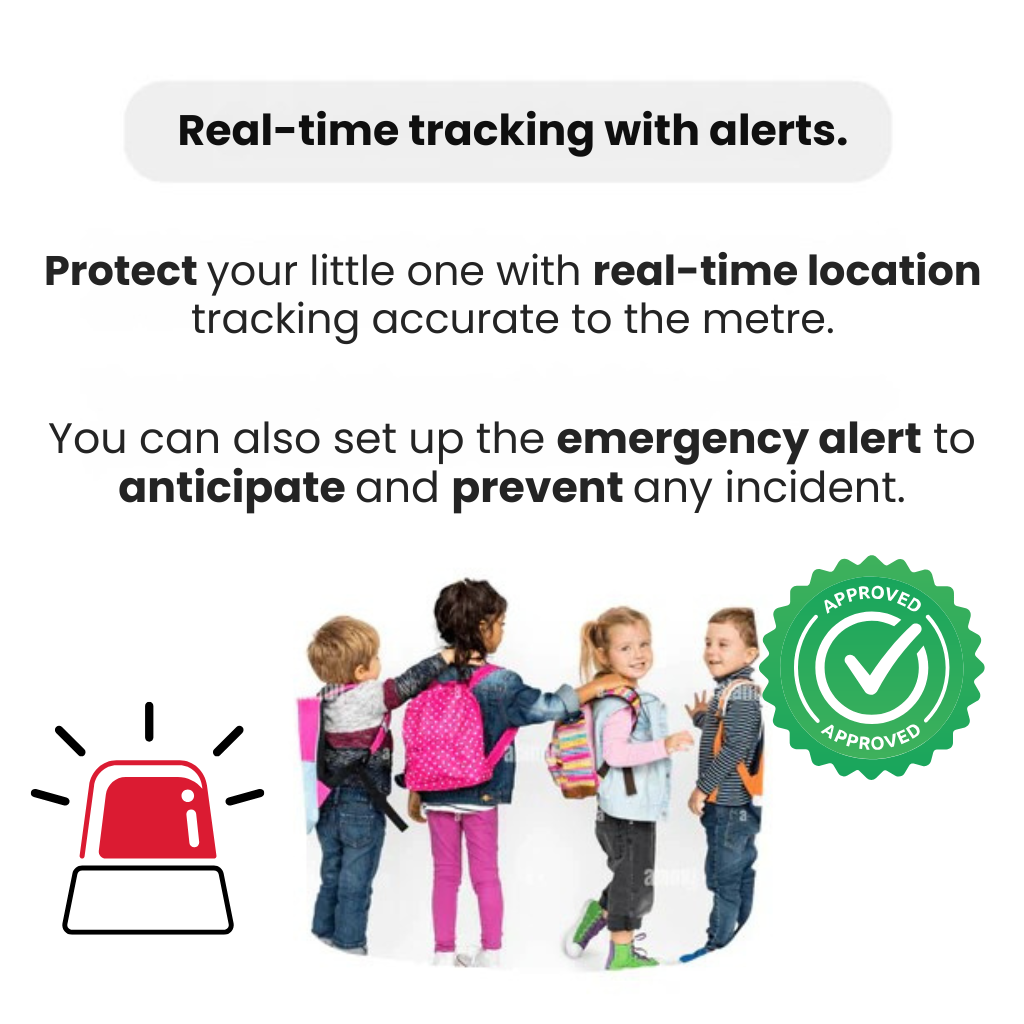 Sikker GPS-tracker til børn: Live-placering og SOS-alarm