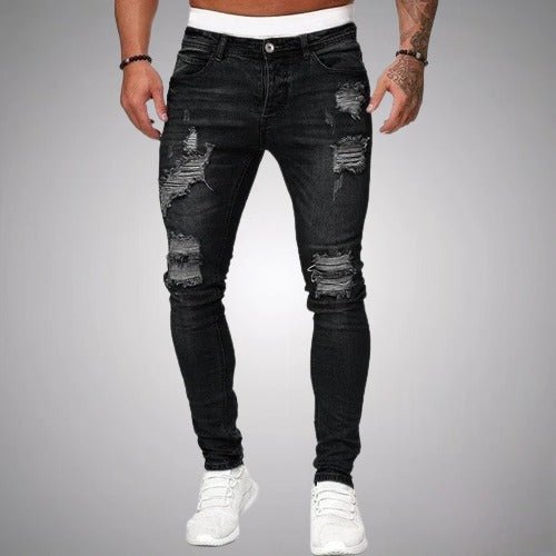 Skinny ripped-jeans til herrer
