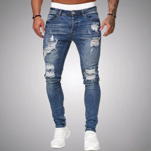Skinny ripped-jeans til herrer