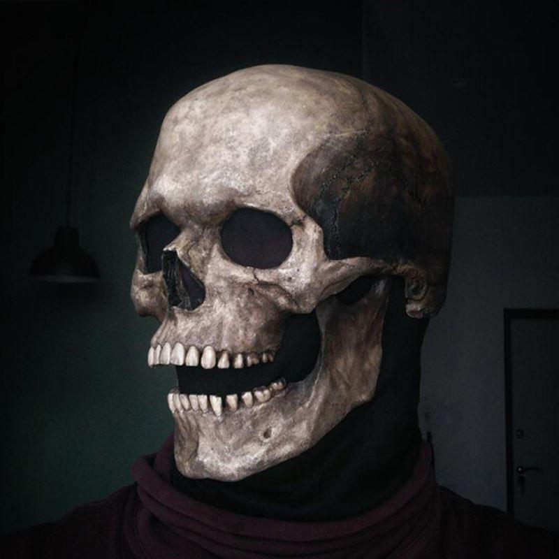 Skræmmende skelet bioman-maske - Realistisk halloweenkostume