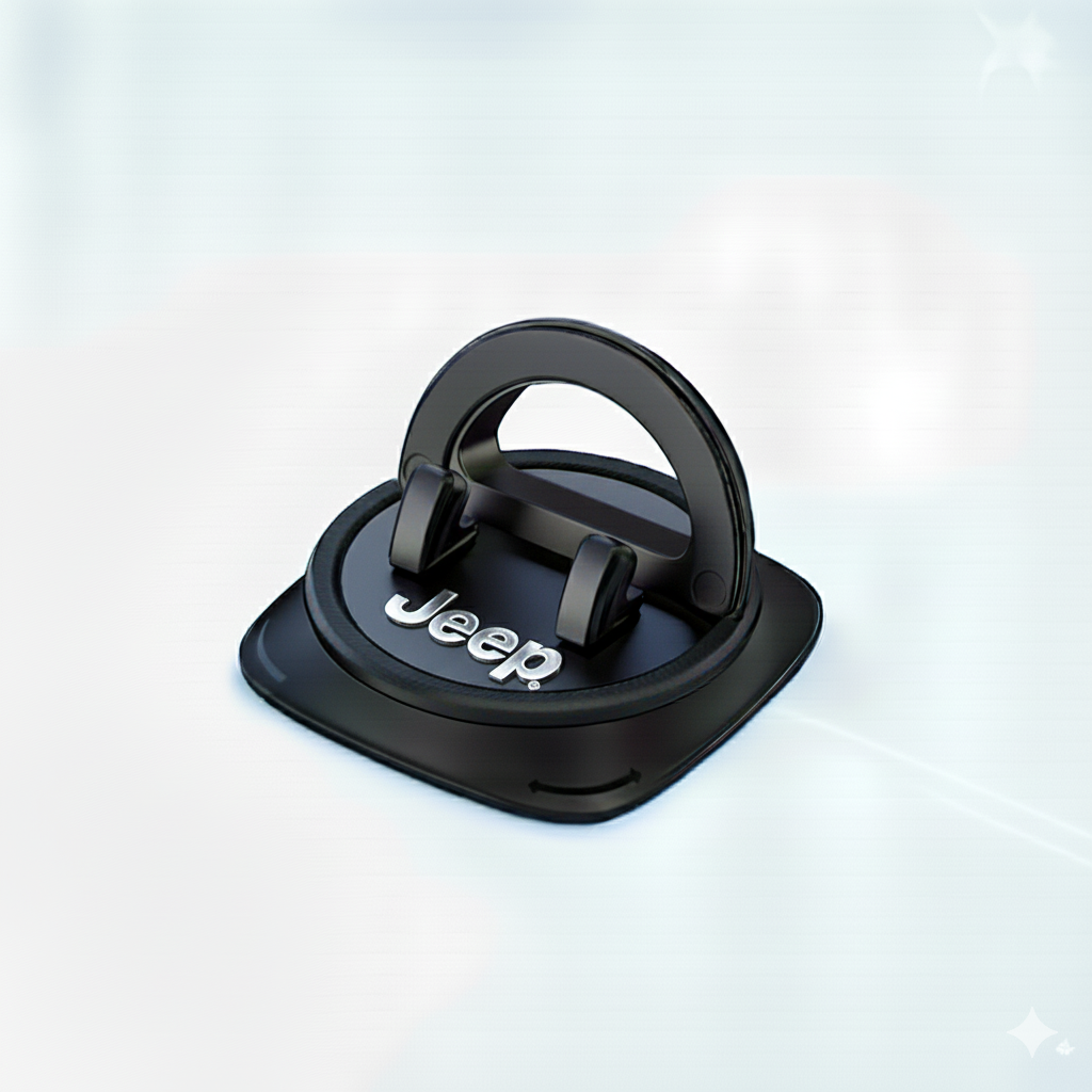 Skridsikker mobilholder til instrumentbræt med 360° rotation