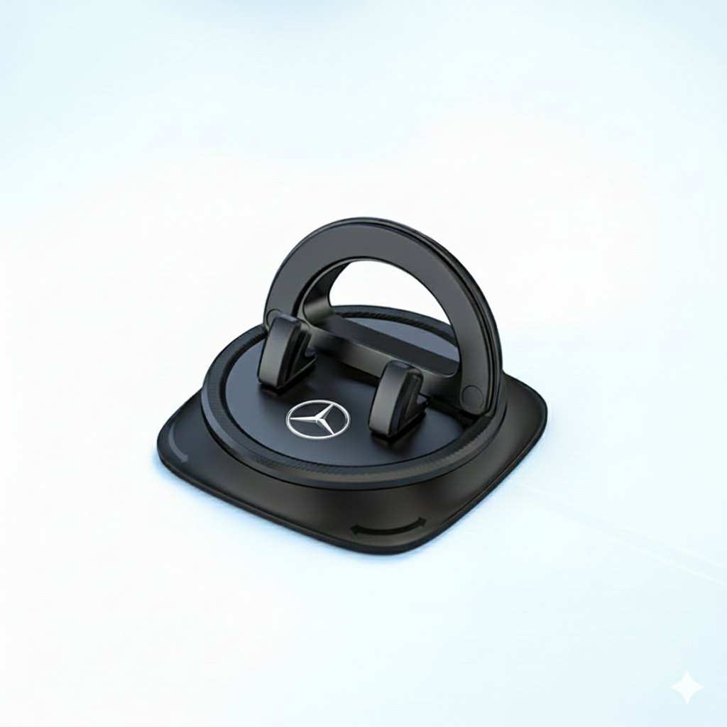 Skridsikker mobilholder til instrumentbræt med 360° rotation