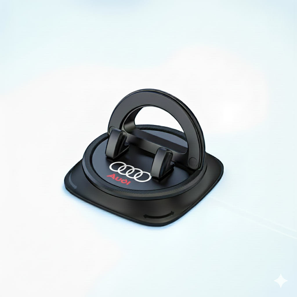 Skridsikker mobilholder til instrumentbræt med 360° rotation